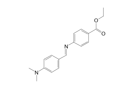 p-{[p-(dimethylamino)benzylidene]amino}banzoic acid, ethyl ester