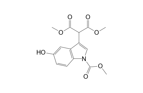 DIMETHYL-2-(1-CARBOMETHOXY-5-HYDROXY-1H-INDOL-3-YL)-MALONATE