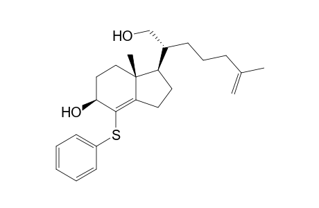 rac-(1R*,5S*,7aR*)1-[(1R*)-1-Hydroxymethyl-5-methylhex-5-enyl]-7a-methyl-4-(phenylthio)-2,3,5,6,7,7a-hexahydro-1H-inden-5-ol