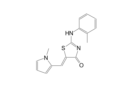 (5Z)-5-[(1-methyl-1H-pyrrol-2-yl)methylene]-2-(2-toluidino)-1,3-thiazol-4(5H)-one