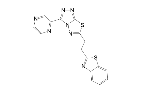 1,3-Benzothiazole, 2-[2-[3-(2-pyrazinyl)[1,2,4]triazolo[3,4-b][1,3,4]thiadiazol-6-yl]ethyl]-
