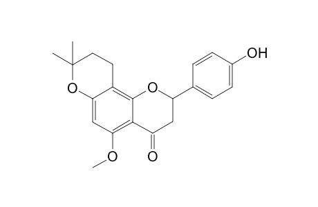 (+/-)-2,3,9,10-Tetrahydro-2-(4-hydroxyphenyl)-5-methoxy-8,8-dimethyl-4H,8H-benzo[1,2-b:3,4-b']dipyran-4-one