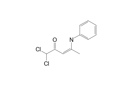 (Z) 1,1-Dichloro-4-phenylaminopent-3-en-2-one