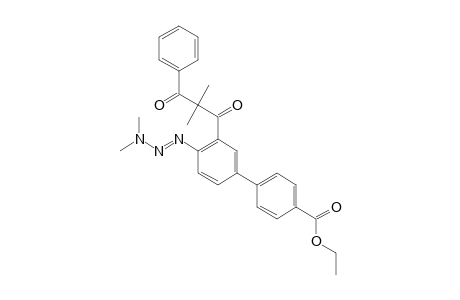 (E)-Ethyl 3'-(2,2-Dimethyl-3-oxo-3-phenylpropanoyl)-4'-(3,3-dimethyltriaz-1-enyl)biphenyl-4-carboxylate