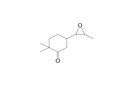 CYCLOHEXANONE, 2,2-DIMETHYL-5-(3-METHYLOXIRANYL)-, [2alpha(R*),3alpha]-(.+-.)-