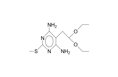 4,6-Diamino-5-(2,2-diethoxy-ethyl)-2-(methylthio)-pyrimidine