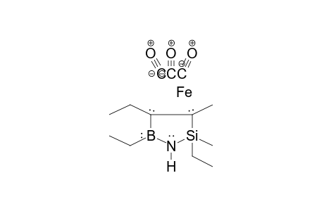 Iron, tricarbonyl-(.eta.-4-2,4,5-triethyl-2-endo,3-dimethyl-1,2,5-azasilaboroline)