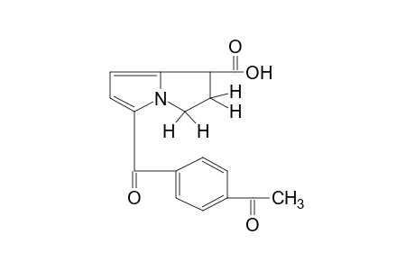 5-(p-acetylbenzoyl)-2,3-dihydro-1H-pyrrolizine-1-carboxylic acid