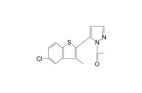 1-acetyl-5-(5-chloro-3-methylbenzo[b]thien-2-yl)pyrazole