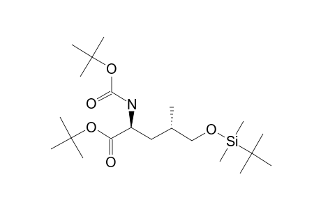 TERT.-BUTYL-(2S,4S)-N-TERT.-BUTOXYCARBONYL-5-TERT.-BUTYLDIMETHYLSILYLOXYLEUCINE