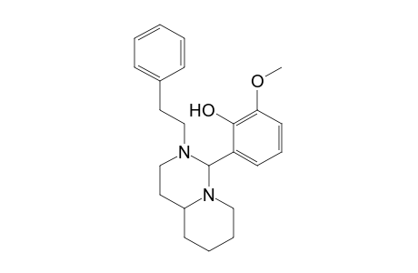 2-methoxy-6-(octahydro-2-phenethyl-1H-pyrido[1,2-c]pyrimidin-1-yl)phenol