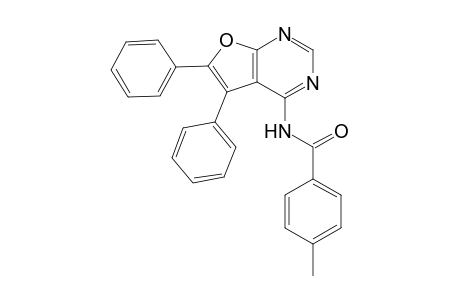 N-(5,6-diphenylfuro[2,3-d]pyrimidin-4-yl)-4-methylbenzamide