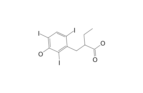 2-(3-hydroxy-2,4,6-triiodo-benzyl)butyric acid