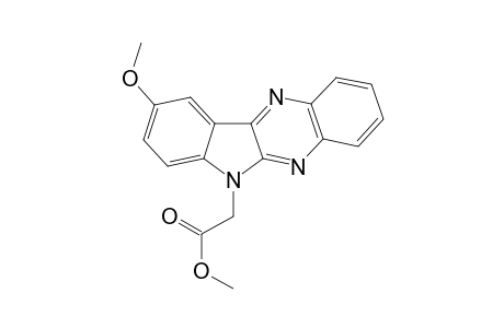 6H-Indolo[2,3-b]quinoxaline-6-acetic acid, 9-methoxy-, methyl ester