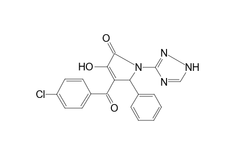 4-(4-Chloro-benzoyl)-3-hydroxy-5-phenyl-1-(1H-[1,2,4]triazol-3-yl)-1,5-dihydro-pyrrol-2-one