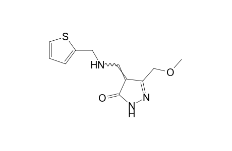 3-(methoxymethyl)-4-{[(2-thenyl)amino]methylene}-2-pyrazolin-5-one