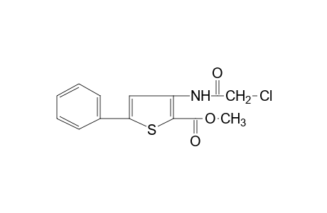 3-(2-chloroacetamido)-5-phenyl-2-thiophenecarboxylic acid, methyl ester