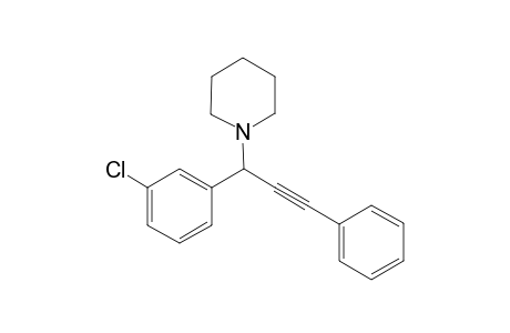 1-(1-(3-Chlorophenyl)-3-phenylprop-2-yn-1-yl)piperidine