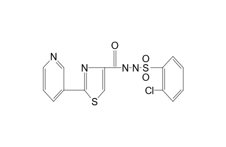 1-[(o-chlorophenyl)sulfonyl]-2-{[2-(3-pyridyl)-4-thiazolyl]carbonyl}hydrazine