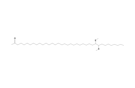 Heptatriaconta-2-one, 28,29-bis(thiomethyl)-