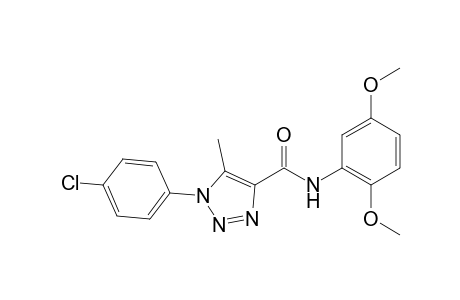 1H-1,2,3-triazole-4-carboxamide, 1-(4-chlorophenyl)-N-(2,5-dimethoxyphenyl)-5-methyl-