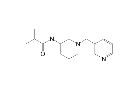 1-(3-Pyridinylmethyl)-3-piperidinamine, N-(2-methylpropionyl)-