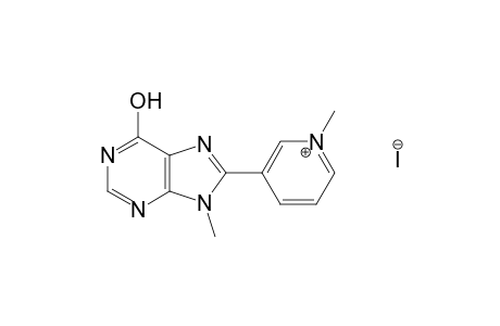 1-methyl-3-(9-methylhypoxanthin-8-yl)pyridinium iodide