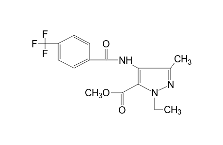 1-ETHYL-3-METHYL-4-(alpha,alpha,alpha-TRIFLUORO-p-TOLUAMIDO)PYRAZOLE-5-CARBOXYLIC ACID, METHYL ESTER