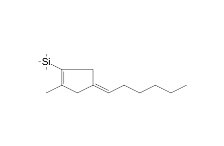 1-Cyclopentene, 4-hexylidene-2-methyl-1-(trimethylsilyl)-