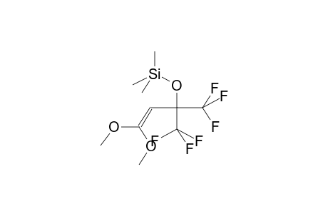 1,1-DIMETHOXY-4,4,4-TRIFLUORO-3-TRIFLUOROMETHYL-1-BUTENOL-3,TRIMETHYLSILYL ETHER