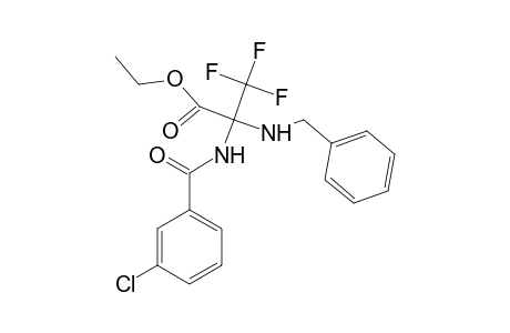 Ethyl 2-(benzylamino)-2-[(3-chlorobenzoyl)amino]-3,3,3-trifluoropropanoate