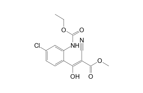 Methyl [(4-chloro-2-ethoxycarbonylaminophenyl)hydroxymethylidene]cyanoacetate