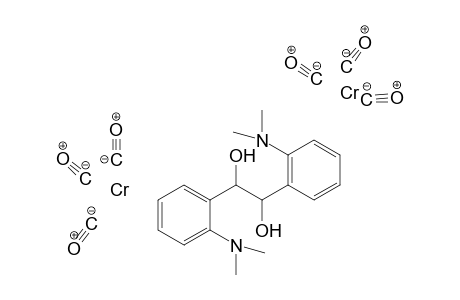 1,2-Bis[tricarbonyl(o-dimethylaminobenzyl)chromium]-1,2-dihydroxyethane complex