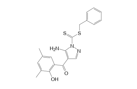 Benzyl 5-amino-4-(2-hydroxy-3,5-dimethylbenzoyl)-1H-pyrazole-1-carbodithioate