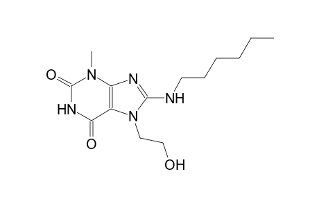 8-(hexylamino)-7-(2-hydroxyethyl)-3-methyl-3,7-dihydro-1H-purine-2,6-dione