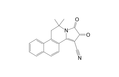 Benzo[f]pyrrolo[2,1-a]isoquinoline-6-carbonitrile, 1,2,4,5-tetrahydro-2,2-dimethyl-4,5-dioxo-