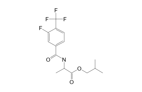 D-Alanine, N-(3-fluoro-4-trifluoromethylbenzoyl)-, isobutyl ester