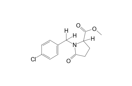 1-(p-chlorobenzyl)-5-oxo-2-pyrrolidinecarboxylic acid, methyl ester