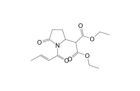 2-(1-Crotonyl-5-oxopyrrolidin-2-yl)malonic acid, diethyl ester