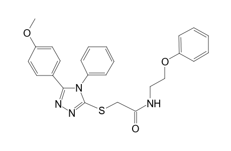 acetamide, 2-[[5-(4-methoxyphenyl)-4-phenyl-4H-1,2,4-triazol-3-yl]thio]-N-(2-phenoxyethyl)-