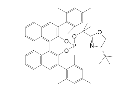 (-)-{1-[(4'S)-(4'-tert-butyloxazolin-2'-yl)]-1-methylethyl}-{(S)-[3,3'-bis(2,4,6-trimethylphenyl)]binaphthyl-2,2'-diyl}phosphite