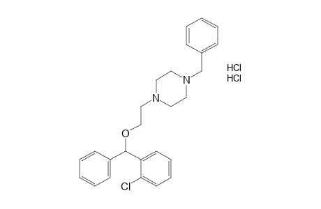 1-benzyl-4-{2-[(o-chlorophenyl)phenylmethoxy]ethyl}piperazine, dihydochloride
