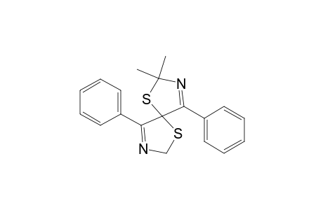 1,6-Dithia-3,8-diazaspiro[4.4]nona-3,8-diene, 2,2-dimethyl-4,9-diphenyl-