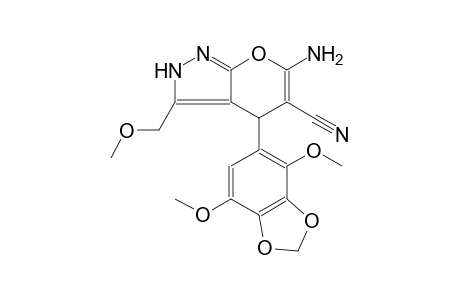 pyrano[2,3-c]pyrazole-5-carbonitrile, 6-amino-4-(4,7-dimethoxy-1,3-benzodioxol-5-yl)-2,4-dihydro-3-(methoxymethyl)-