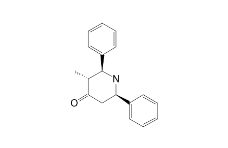 2R,6C-DIPHENYL-3-METHYL-PIPERIDIN-4-ONE