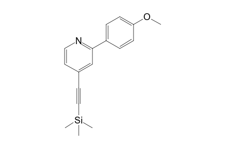 2-(4-Methoxyphenyl)-4-((trimethylsilyl)ethynyl)pyridine