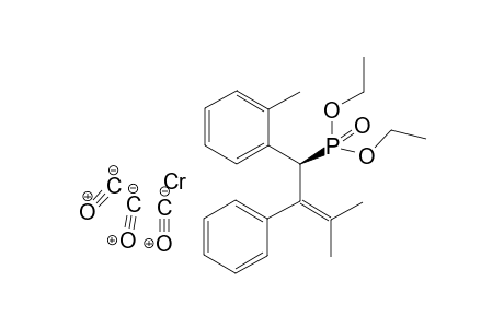 (R)-Tricarbonyl{eta6-1-[1-(diethoxyphosphoryl)-3-methyl-2-phenylprop-2-en-1-yl]-2-methylbenzene}chromium(0)