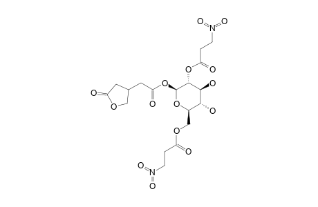 1-O-[5-OXOTETRAHYDROFURAN-3-YL]-ACETYL-2,6-DI-O-[3-NITROPROPANOYL]-BETA-D-GLUCOPYRANOSIDE