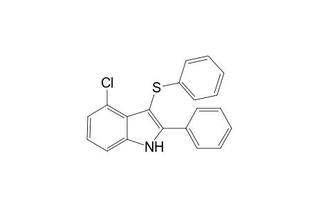 4-Chloro-2-phenyl-3-(phenylthio)-1H-indole