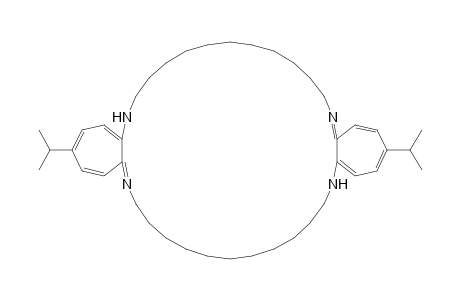 3,21-DIISOPROPYL-6,7,8,9,10,11,12,13,14,15,16,17,24,25,26,27,28,29,30,31,32,33,34,35-TETRACOSAHYDRODICYCLOHEPTA-[B,Q]-[1,4,16,19]-TRIACONTINE